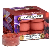 Čajové svíčky Yankee Candle Vibrant Saffron, 12 ks