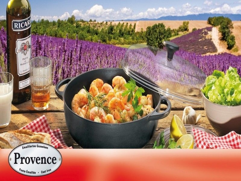 Litinový hrnec se skleněnou poklicí Küchenprofi Provence
