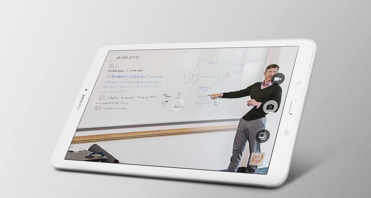 Tablet Samsung Galaxy Tab E 9.6 s praktickým fotoaparátem