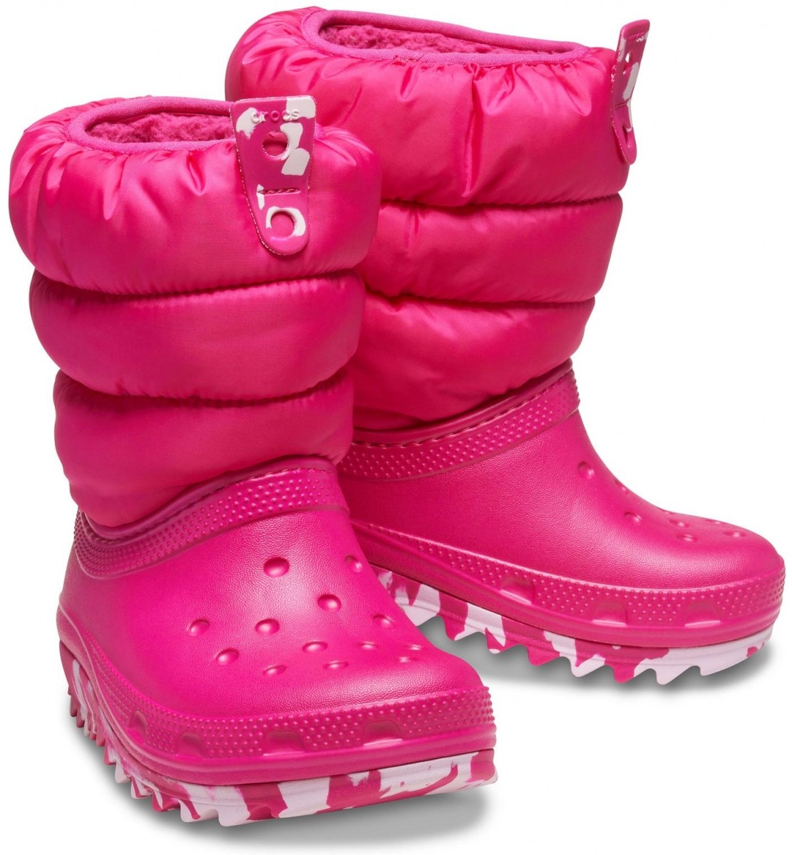 V teple a v suchu s novými sněhulemi Crocs Classic Neo Puff Boot Kids!
