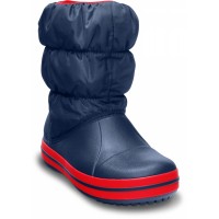 Dětské sněhule Crocs Winter Puff Boot Kids, Navy / Red [1]