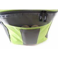 Termo taška Cilio Viaggio, zelená - detail přední kapsy