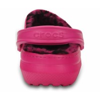 Zimní nazouváky Crocs Classic Lined Pattern Clog Candy Pink / Berry [2]