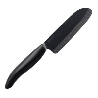 Kuchyňský nůž Kyocera Santoku FK-115BK-BK, 12 cm, černý [1]