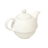 Konvička na čaj a šálek s podšálkem Maxwell & Williams White Basics (konvice na čaj) [2]