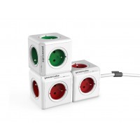 Elektrický rozbočovač (rozbočka) PowerCube Original, červená (Red) [3]