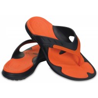 Žabky Crocs MODI Sport Flip, Navy / Tangerine [4]