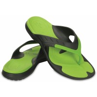 Žabky Crocs MODI Sport Flip, Graphite / Volt Green [4]