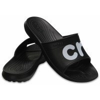 Pantofle Crocs Classic Graphic Slide, Black / White [4]
