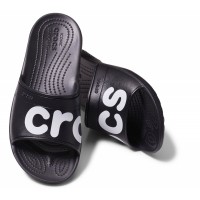 Pantofle Crocs Classic Graphic Slide, Black / White [7]
