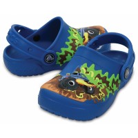 Dětská pantofle (nazouváky) Crocs Fun Lab Clog, Monster Truck/ Ultramarine [4]