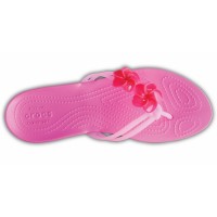 Dámské žabky Crocs Isabella Embellished Flip, Candy Pink / Party Pink [5]