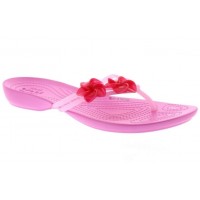 Dámské žabky Crocs Isabella Embellished Flip, Candy Pink / Party Pink [6]