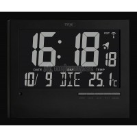 Digitální nástěnné DCF hodiny s podsvícením a budíkem TFA 60.4508 (1)
