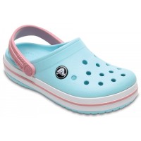 Dámské a juniorské pantofle (nazouváky) Crocs Crocband, Ice Blue / White [1]