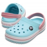 Dámské a juniorské pantofle (nazouváky) Crocs Crocband, Ice Blue / White [4]