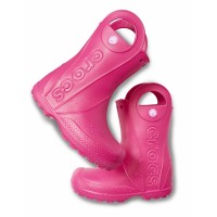 Dětské holínky (gumálky) Crocs Handle It Rain Boot Kids, Candy Pink [6]