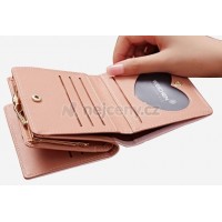 Malá dámská peněženka s mašlí, růžová [5]