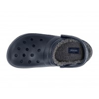 Zimní boty Crocs (pantofle) Crocs Classic Lined Clog, Navy / Charcoal [5]