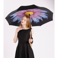 Oboustranný deštník s vnitřním potiskem květu [1]