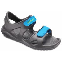 Dětské sandály Crocs Swiftwater River Sandal Kids, Slate Grey / Ocean [1]