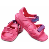Dětské sandály Crocs Swiftwater River Sandal Kids, Paradise Pink / Amethyst [4]