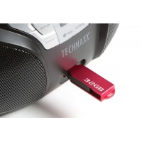 Boombox rádio s CD přehrávačem Technaxx BT-X38, Bluetooth, FM, AUX-IN/USB, černá  (7)