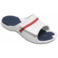 Dámské i pánské pantofle Crocs MODI Sport Slide, Navy / White / Pepper [1]