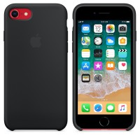 Kryt (obal) na mobil Apple iPhone 8/7 Silicone Case - černý [2]