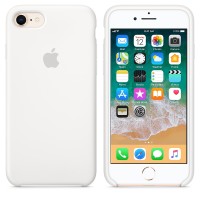 Kryt (obal) na mobil Apple iPhone 8/7 Silicone Case - bílý [2]