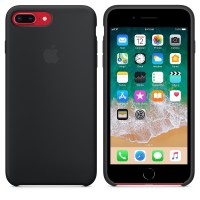 Kryt (obal) na mobil Apple iPhone 8/7 Plus Silicone Case - černý [3]