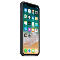 Kryt (obal) na mobil Apple iPhone X Silicone Case - černý [2]