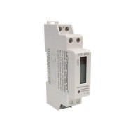 Elektroměr na DIN lištu jednofázový digitální 1F měřič spotřeby wattmetr Hutermann HT-1PD (1)