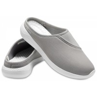 Dámské slip-on pantofle Crocs Literide Mule, Light Grey / White [5]
