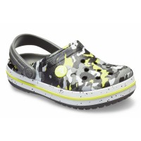 Dětské pantofle (nazouváky) Crocs Crocband Camo Spec Clog Kids, Graphite / Camo [1]