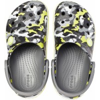 Dětské pantofle (nazouváky) Crocs Crocband Camo Spec Clog Kids, Graphite / Camo [5]