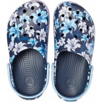 Dámské pantofle (nazouváky) Crocs Crocband Graphic III Clog, Tropical Floral / Navy [5]