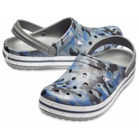 Dámské a pánské pantofle (nazouváky) Crocs Crocband Graphic III Clog, Camo / Slate Grey [4]