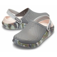 Dámské a pánské pantofle (nazouváky) Crocs LiteRide Graphic Clog, Charcoal / Camo [4]