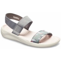 Dámské sandály Crocs LiteRide Graphic Sandal Women, Charcoal / Stucco [1]