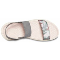 Dámské sandály Crocs LiteRide Graphic Sandal Women, Charcoal / Stucco [5]