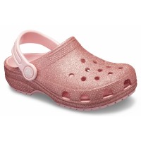 Dětské pantofle (nazouváky) Crocs Classic Glitter Clog Kids, Blossom [1]