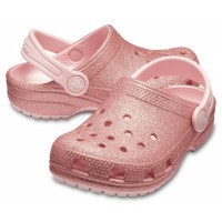 Dětské pantofle (nazouváky) Crocs Classic Glitter Clog Kids, Blossom [4]