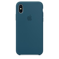 Kryt (obal) na mobil Apple iPhone X Silicone Case - vesmírně modrý [1]