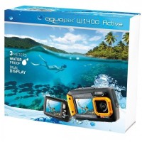 Digitální fotoaparát EasyPix W1400 Active s duálním displejem, vodotěsný 3m, CMOS 14 Mpx, oranžový (4)