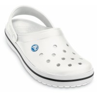 Nazouváky (pantofle) Crocs Crocband, bílé (White) [1]