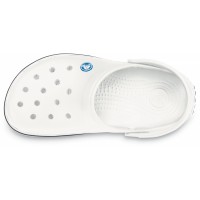 Nazouváky (pantofle) Crocs Crocband, bílé (White) [5]