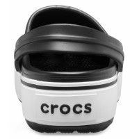Dámské pantofle na platformě Crocs Crocband Platform Clog, Black / White [2]