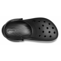 Dámské pantofle na platformě Crocs Crocband Platform Clog, Black / White [5]