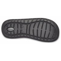 Dámské a pánské pantofle Crocs LiteRide Slide, Black / Slate Grey [3]
